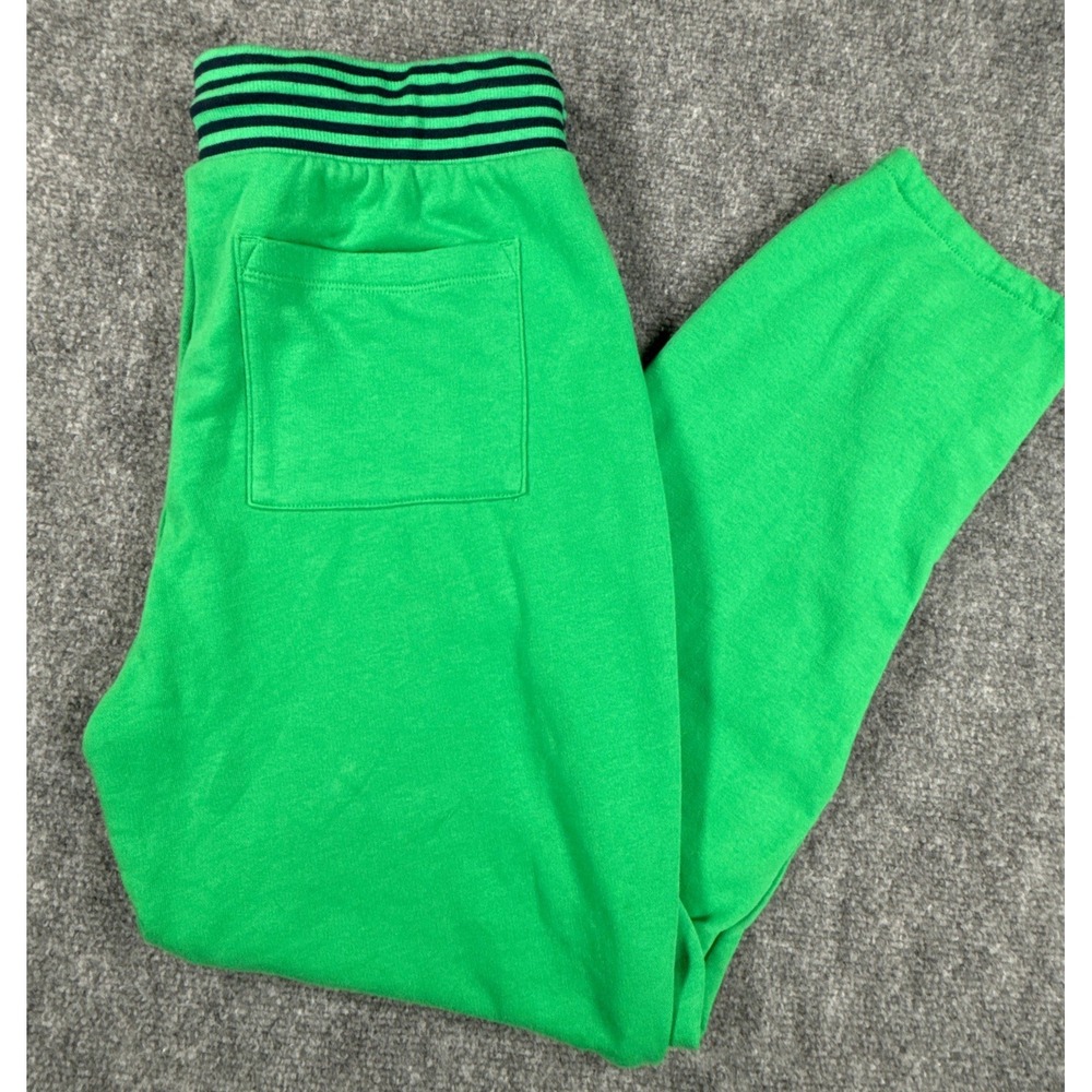 Lou & Grey Green French Terry Jogger Sweatpants Striped Waistband Mens Medium